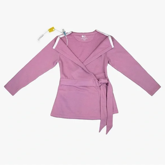 NWT Spoonie Threads French Terry Chemo Post-Surgery Access Wrap Top Women's M - Picture 3 of 14